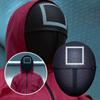 Maska Squid Game Cosplay Maska stejného stylu Závoj Cosplay Představení Korejská TV