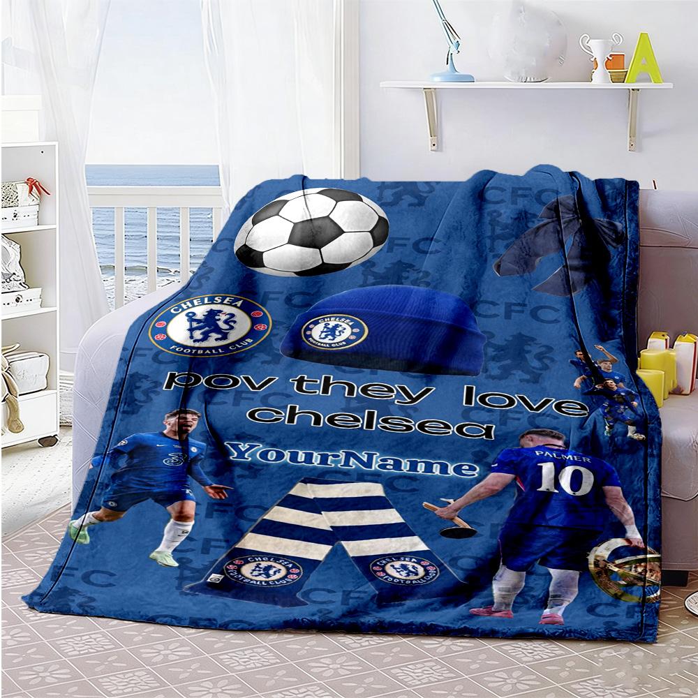 Chelsea Personalized Name Blanket Cozy Personalized Blanket Ultra-Soft for Home Decor Bedding Seaside Picnics Ideal for All Seasons