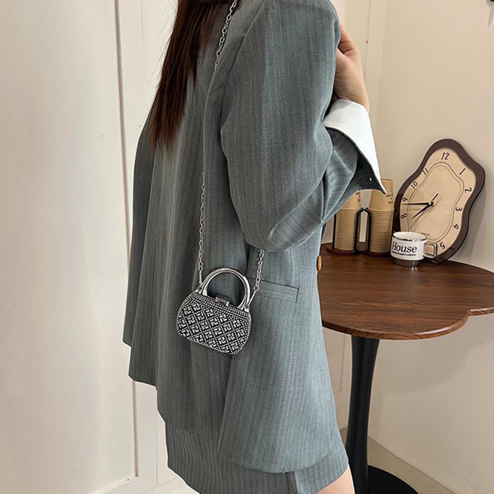 Elegant Evening Clutch Bag Korean Style Mini Banquet Chain Bag Chic Mini Crossbody Bag  Party