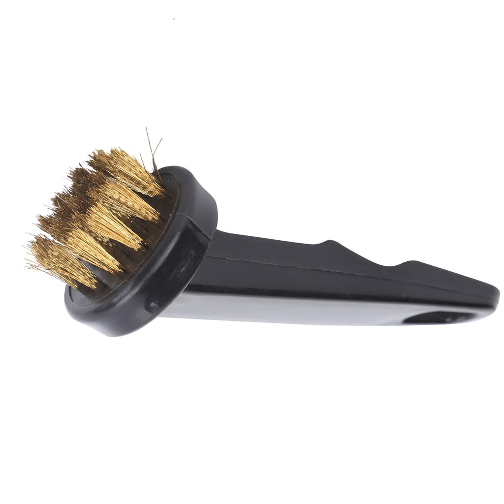 Golf Club Brush Putting Pole Round Head Cleaning Brush Copper Wire Cleaner Golf Accessory