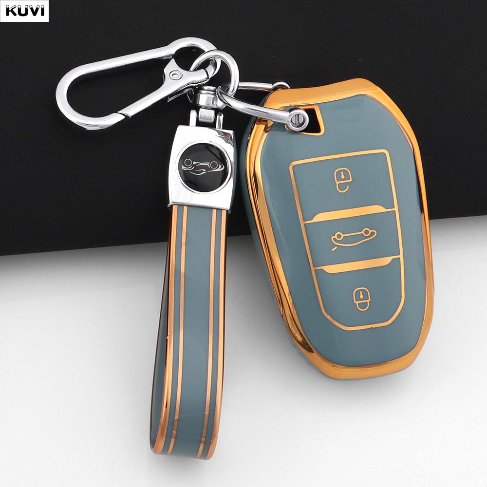 TPU Car Remote Smart Key Case Cover For Peugeot 2008 3008 4008 5008 308 408 508 Citroen C1 C2 C4 C6 C3-XR Picasso Grand DS3 DS5