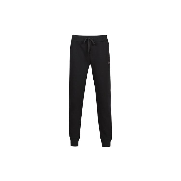 (WMNS) Converse Knitted sweatpants Asia Sizing Black Women s 10007186-A01 L