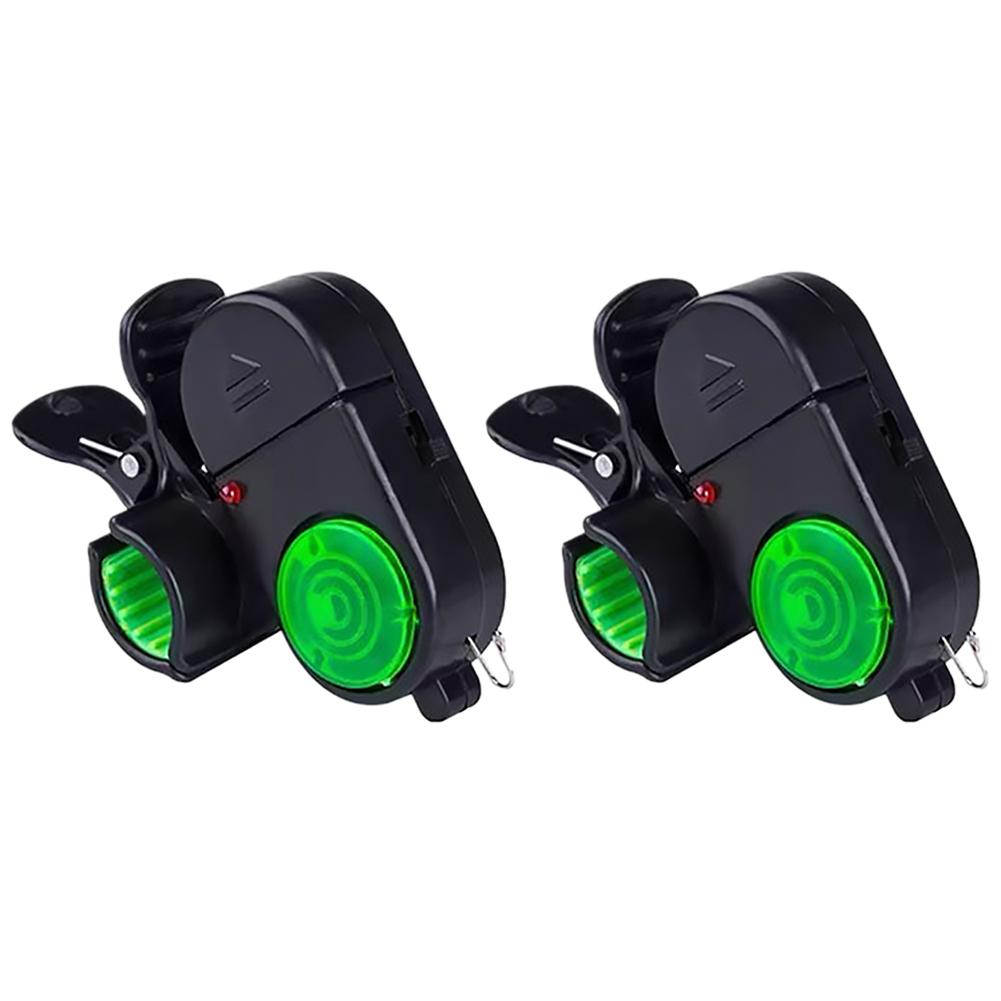 2/4 шт. Электронный сигнализатор поклевки для удочки со светодиодной подсветкой, Высокочувствительный сигнализатор поклевки рыбы, Регулируемый индикатор приманки для рыбалки, ГОРЯЧЕЕ