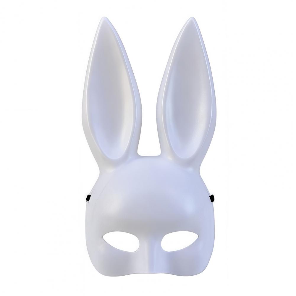 Bunny Girl Masque Bunny Ears Halloween Bunny Masque with Long Rabbit Ears Half Face Masquerade Mask Cosplay Party Costume for Bi