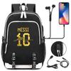 Large Capacity Schoolbag with Shoulder Strap; Student Three-piece Pencil Case Set
