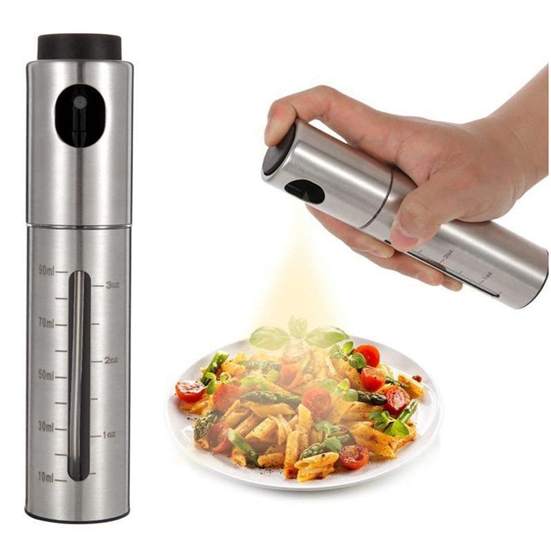 

1PC BBQ Baking Olive Oil Spray Bottle 304 Stainless Steel Oil Spray Bottle Vinegar Spray Bottles Sprayer Seasoning Bottle Kitche