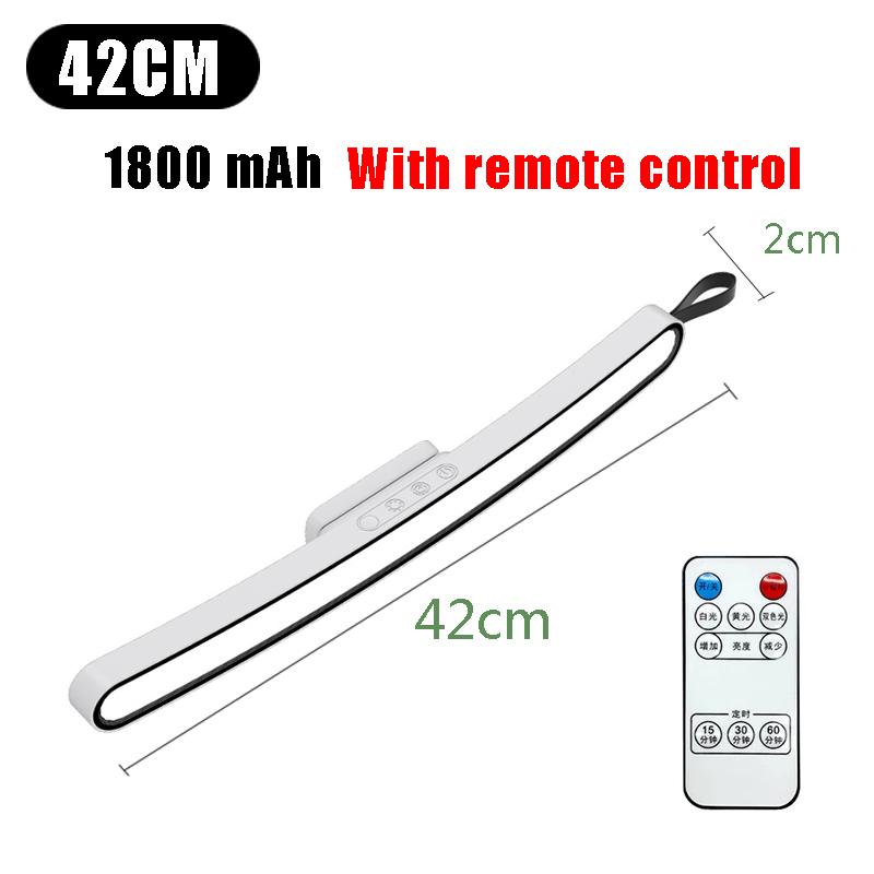

32/42CM LED Curved Desk Lamp Touch Remote Control Rechargeable Table Lamp Hanging Magnetic Dimming Reading Light Bedroom Cabinet