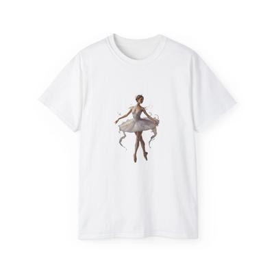 T-shirt Illustration Ballerine de Ballet | Graphique Danseuse sur Pointes T-shirt Enfant
