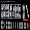 150Pcs French Dual Forms 2In1 Nail Molds With Scale Double-Ended Full Cover Nail Extension Building Gel Mold Nail Forms Nail Art