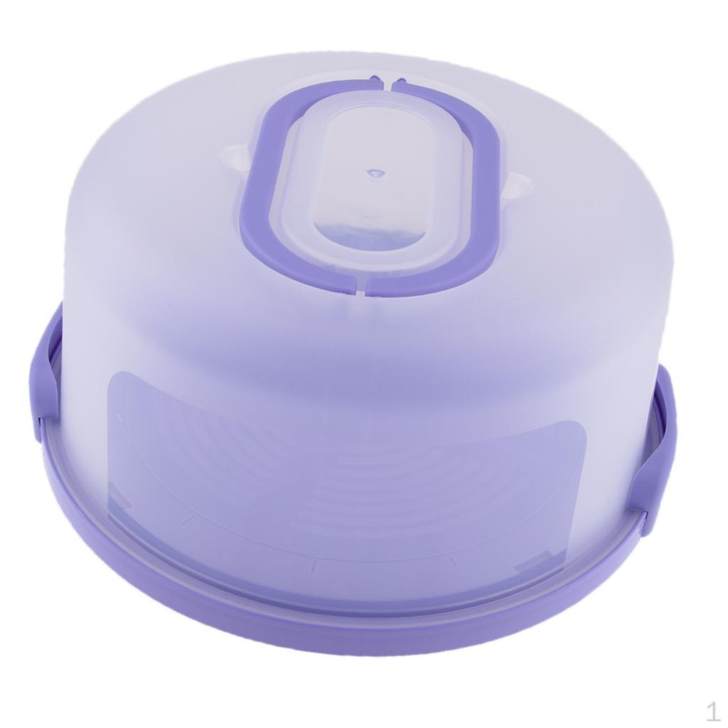 

Clear Cupcake Holder / Cake Container Box Bakery Reusable Supplies Purple