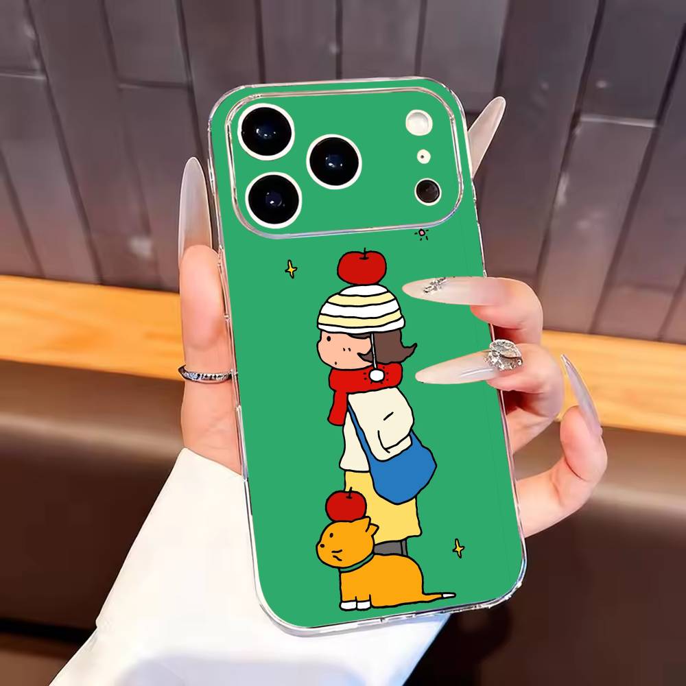 

Cute Cartoon Couple Phone Case For iPhone17,16,15,14,13,12,11 Plus,Pro Max Soft Transparent Cover iPhoneXSMAX