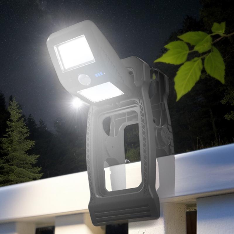 Motion Sensor Solar Outdoor Lights 360 Degree Rotatable Solar Security Light IP65 Waterproof Motion Sensor Clip Lamp For Porch