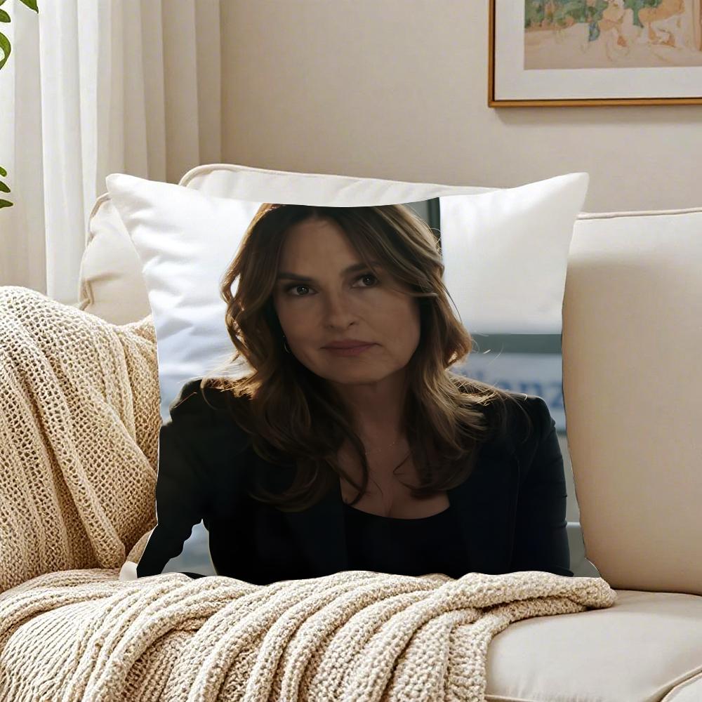 O-Olivia Benson Pillow Svu Character Cushion Cover Pillowcase Anti-Dustmite Living Room Sofa Decor Cushion Room