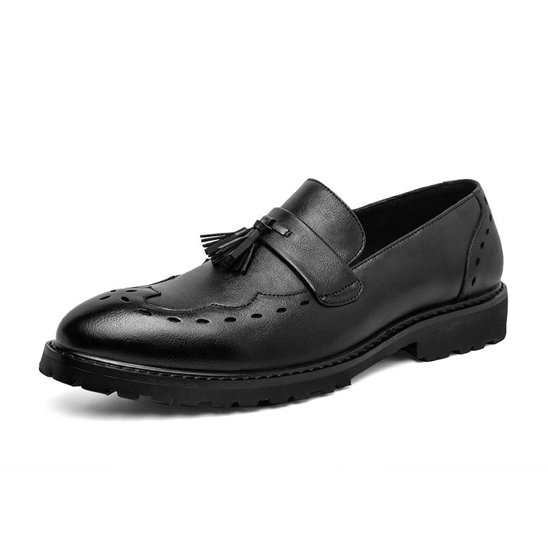 Cheap Business shoes men fashion slip on formal dress shoes for men new style men s loafers 2024 Joom