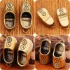 Wealth Shoes Keychain Five Emperor Coins Lucky Pendant Hanging Ornament Fengshui Increase Good Fortune Wealth Alloy/Brass
