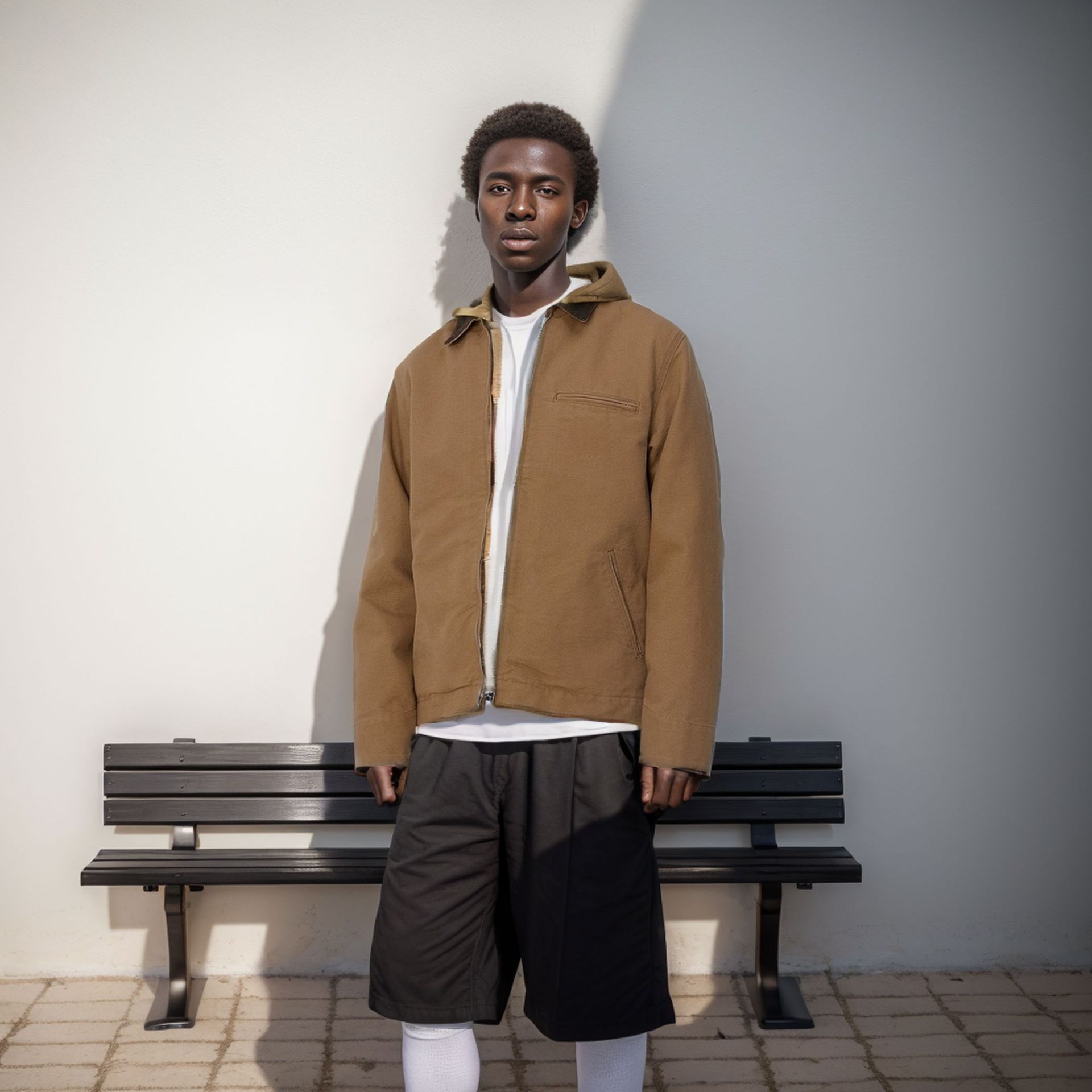 

Весна и Осень Независимая Куртка Куртка Цветовая Гамма Мужская Лацкан Молния Повседневная Рабочая M хаки