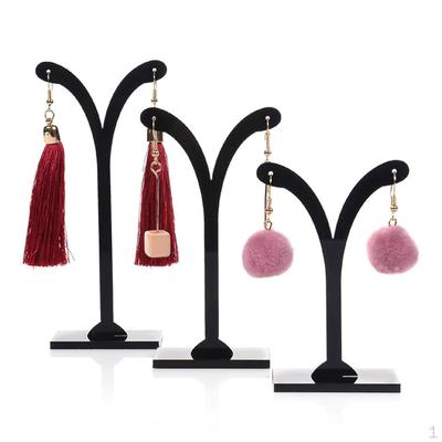 3 Pieces Vintage Jewellery Hanger Holder Organizer Rack Black