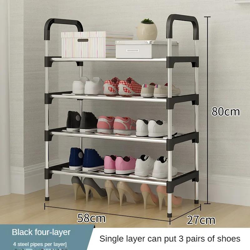 Simple Shoe Rack Multi Layer Dustproof Household Doorstep Shoe Cabinet Storage Space Saving Assembly of Living Room Shoe-shelf
