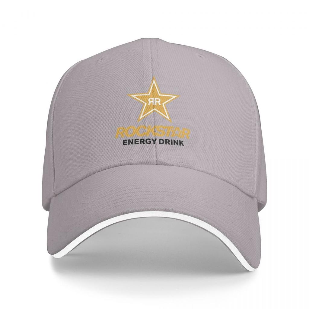 Rockstar Energy Drink Baseballkappen Snapback Baseballmützen Atmungsaktiv Lässig Kappe Outdoor für Männer und Frauen
