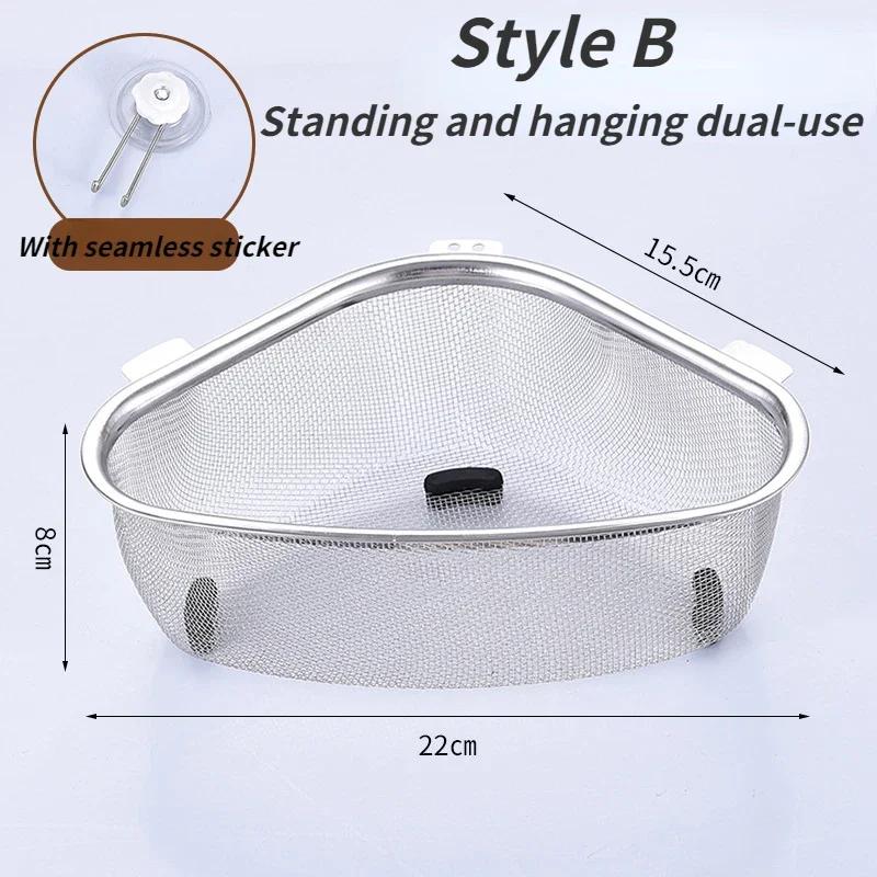 Cesto Drenante per Lavello da Cucina Domestico Appendiabile Griglia per Lavello Filtro per Rifiuti Cesto Drenante Utensili da Cucina Cesti Colino a Rete Scolapiatti per Lavello