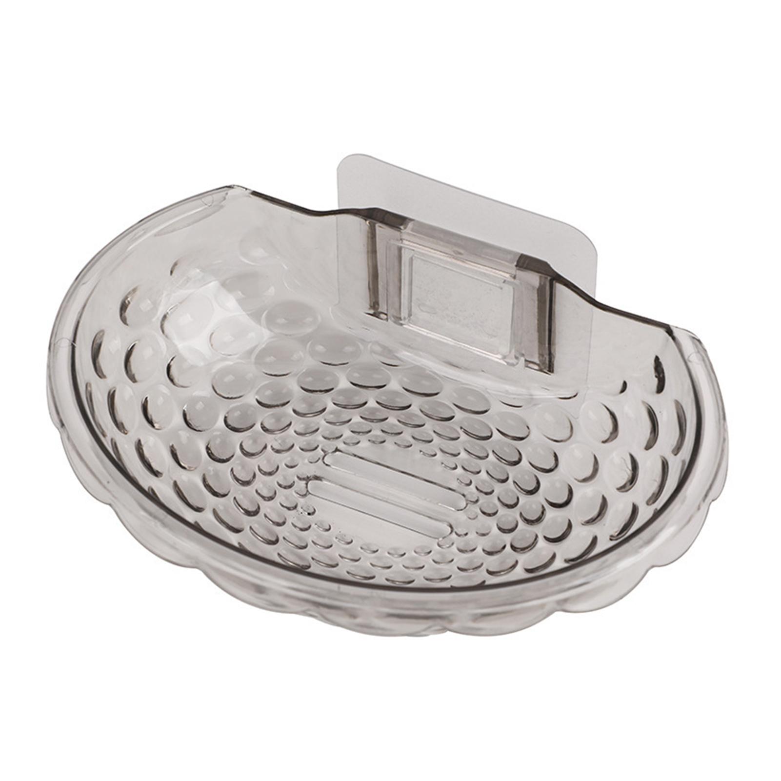 

Настенное основание для мыла, стабильное крепление, быстрый дренаж, акриловые клейкие мыльницы для ванной комнаты серый