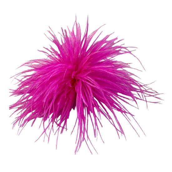 Broșă Unisex Pălărie Moale de Struț Faux Antiderapantă Ușoară Decorațiune Pană pentru Articol de Îmbrăcăminte/Geantă Petrecere de Nuntă