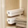 [Minimalist Design] Wall-Mounted 3-in-1 Plastic Storage Organizer for Underwear, Socks, and Accessories - Portable Hanging Closet Shelf with Drawers