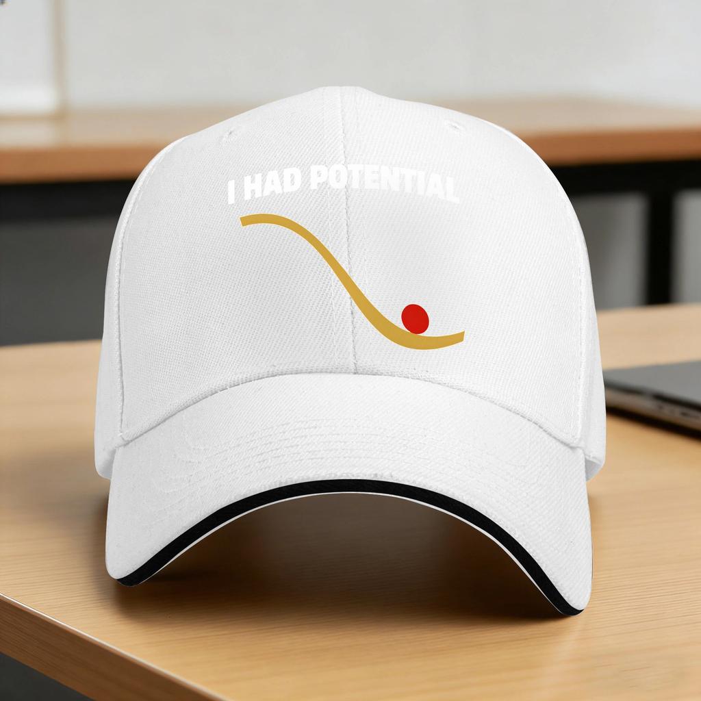 I Had Potential Sun Baseball Cap Summer Couple Women Design Trucker Hat Sunscreen Fashion Outdoor Sport Baseball Caps