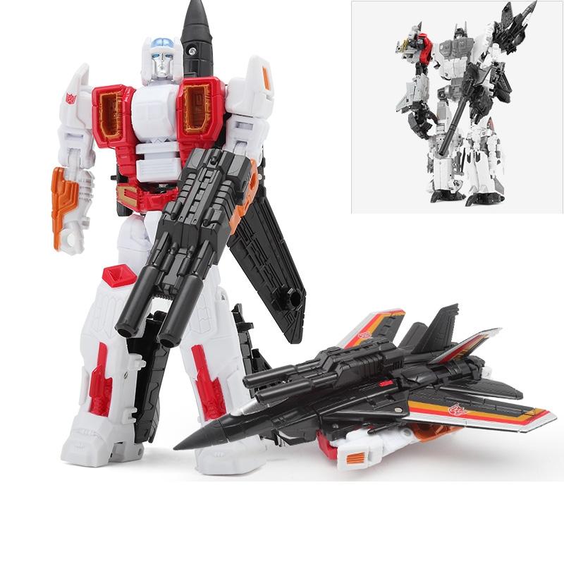 Haizhixing 5 in 1 Neues Transformationsroboter-Spielzeug G1 Anime Coole Actionfigur Flugzeugmodell Kinder Jungen Geschenk Auf Lager C103