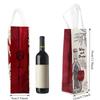 6/12/24 PCS Elegant Wine Gift Bags – Printed Non-Woven Totes with Handles for Wine Champagne Liquor Bottle Carrier for Parties