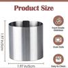 Edelstahl Mousse Ringe - Set von 10 Runde Keks Ausstecher Kuchenform