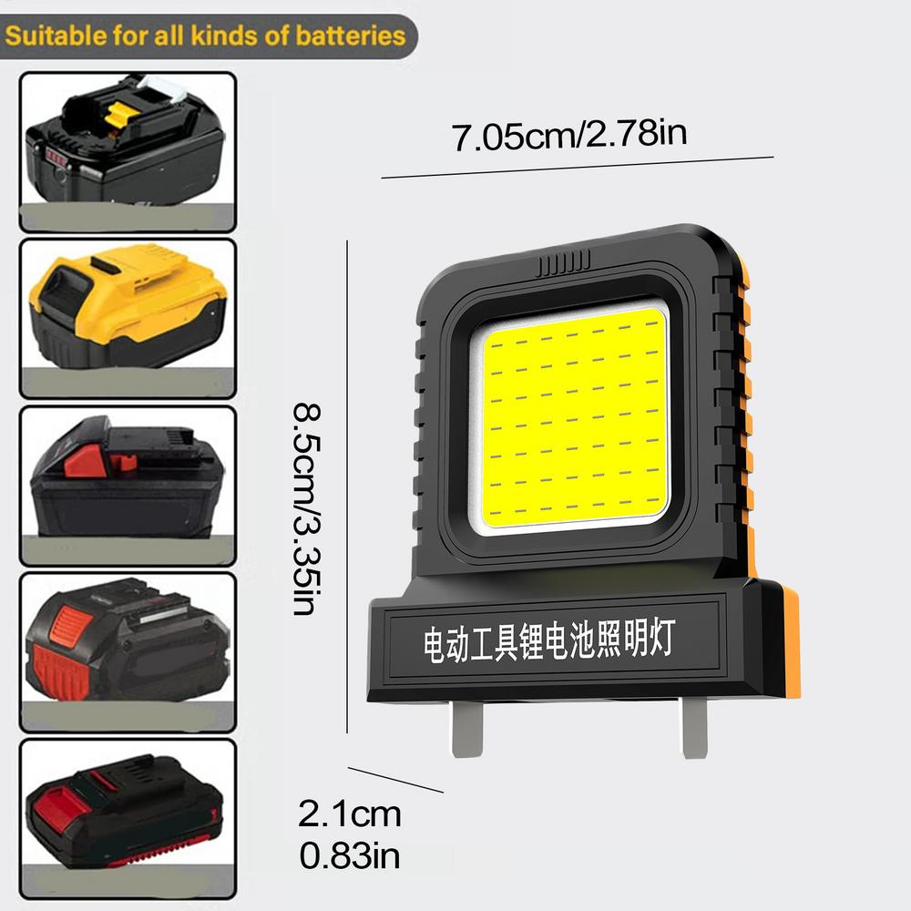 14W LED Camping Lantern Mini Pocket Work Light Inspection For 21V Battery Power Tool Accessory Lithium Battery Work Lamp Lights
