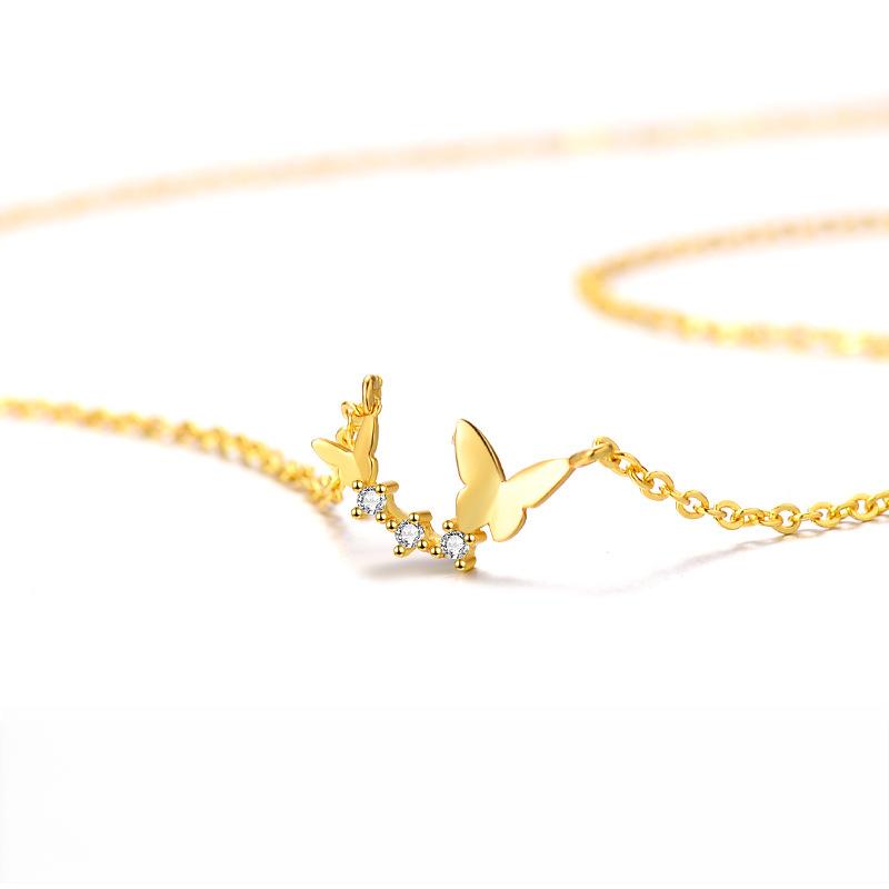 Bow Knot Collar Chain for Women's Light Luxury, Small and Popular Necklace, New Simple Xiasen Series Ornament