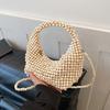 Nischen-Webtasche Damen Französische Hobo-Tasche High-End Perlenbesetzte Knödel-Umhängetasche