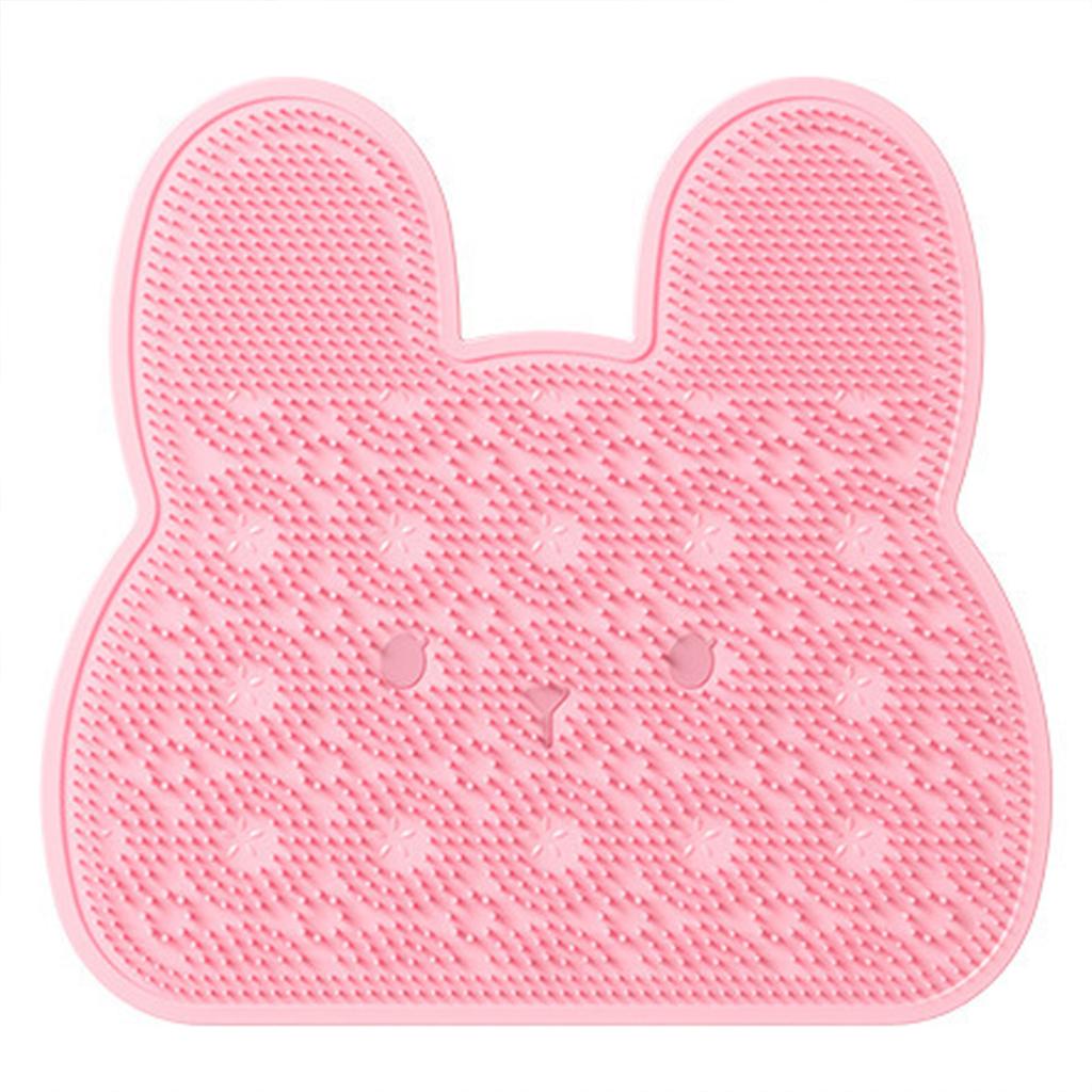 Scrubber Bath Mat With Suction Cup Anti-slip Back Foot Scrubber For Home Travel