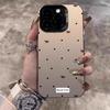 Black Dot Bow Label Phone Case For iPhone 17 16 Pro Max 15 14 13 12 11 XS X XR 7 8 Plus 16E 17 Air Shockproof Bumper Cases Cover