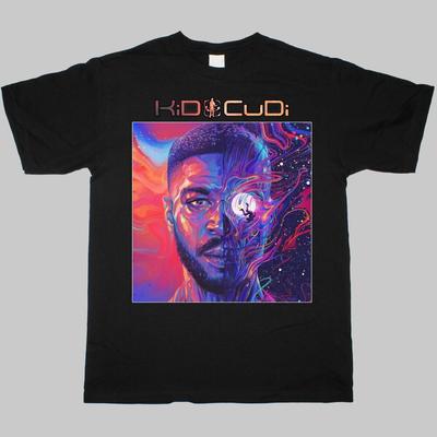 Nowa Rzadka Czarna Koszulka Unisex z Prezentem z Trasy Kid Cudi