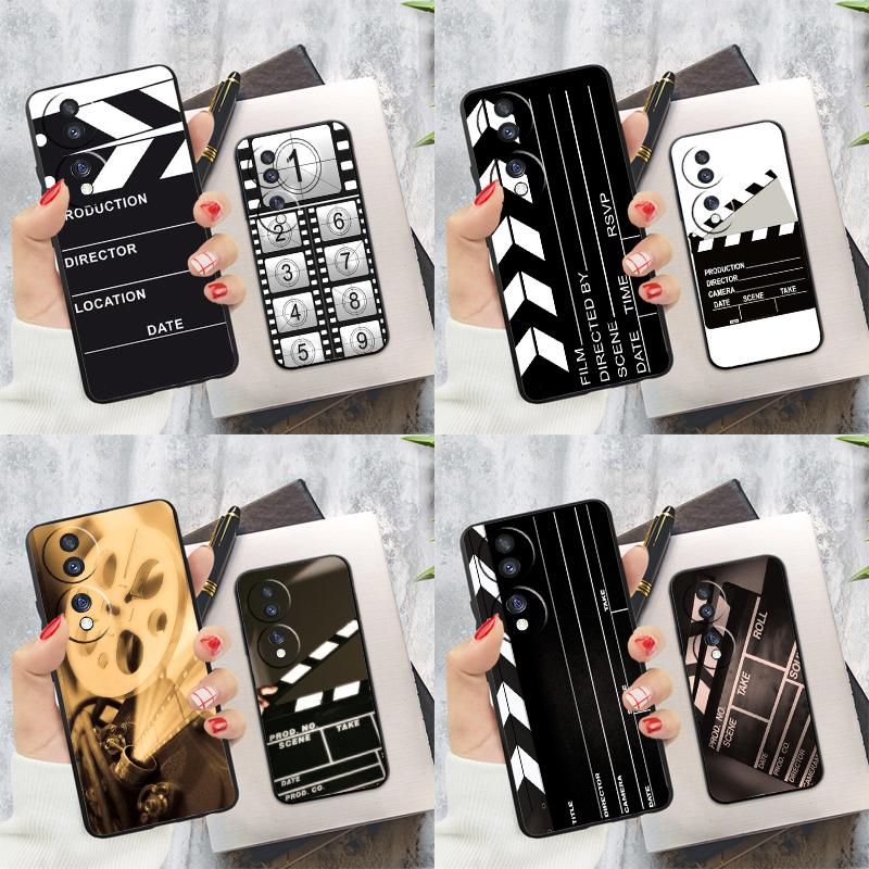 Film Movie Clapperboard Clapper Board Case For Honor 200 Pro X9c X9a X8a X7a X6a X7 X8 X9 X8b X9b Magic 5 6 50 70 90 Lite Cover
