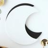 Black White Moon Shape Ceramic Plate Dinner Plates Irregular Sushi Dish Pastry Dessert Decorative Plate Restaurant Tableware