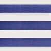 Retractable Awning Blue and White 3x2.5 M Fabric and Aluminum
