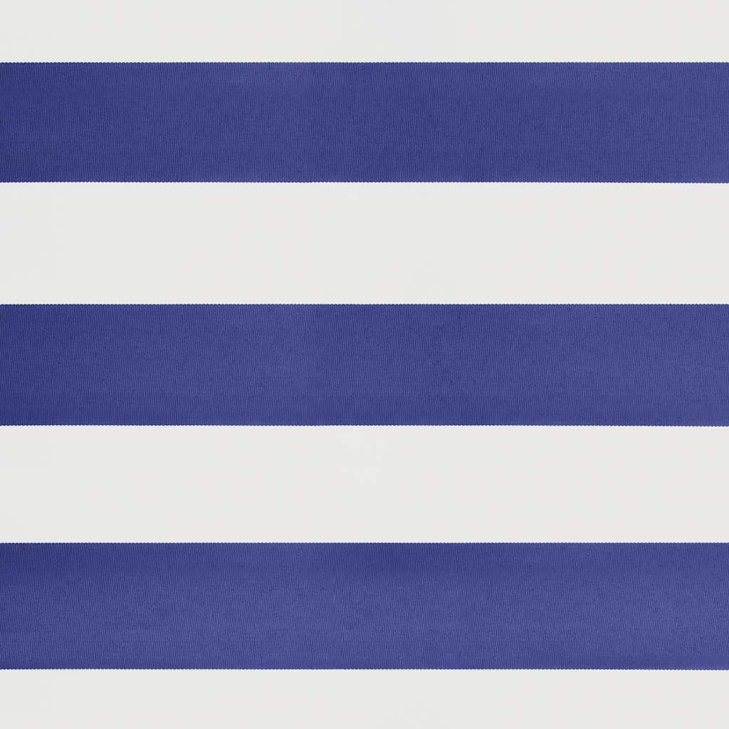 Retractable Awning Blue and White 3x2.5 M Fabric and Aluminum
