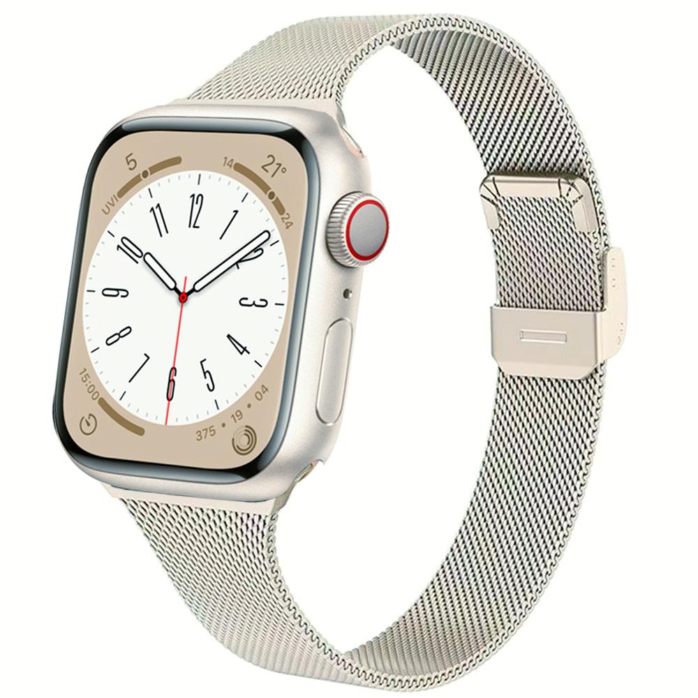 Silm Milanese Strap For Apple Watch Band 11 10 9 8 7 46mm 42mm 45mm 41mm Ultra 3/2 49mm Metal Bracelet iWatch 6 5 4 SE 44mm 40mm