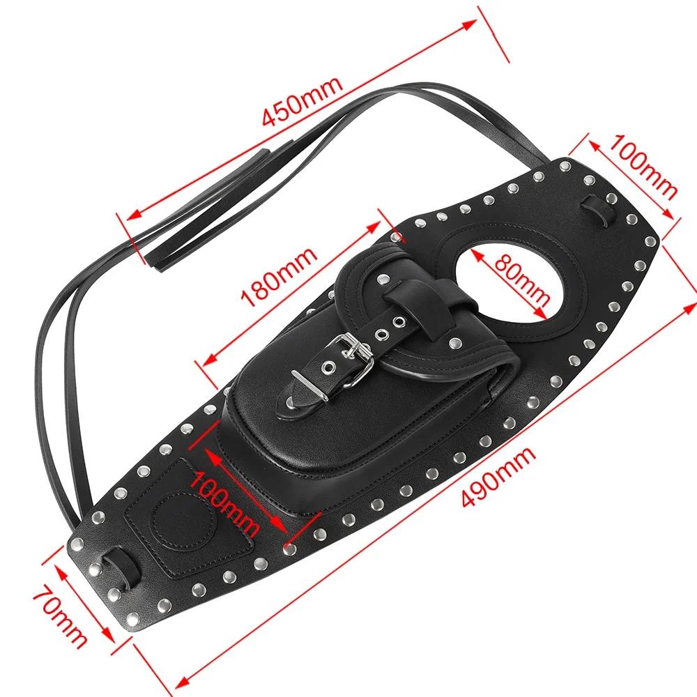 Motorrad Vordere Leder Kraftstofftankabdeckung Aufbewahrungstasche Verschleißfest Für Harley Sportster Iron XL 883 1200 Forty Eight Seventy Two