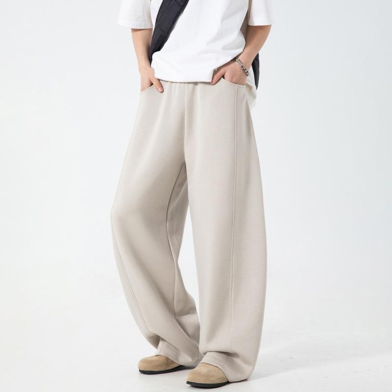 Men Loose Patchwork Draped Casual Streetwear Long Sports Sweatpants