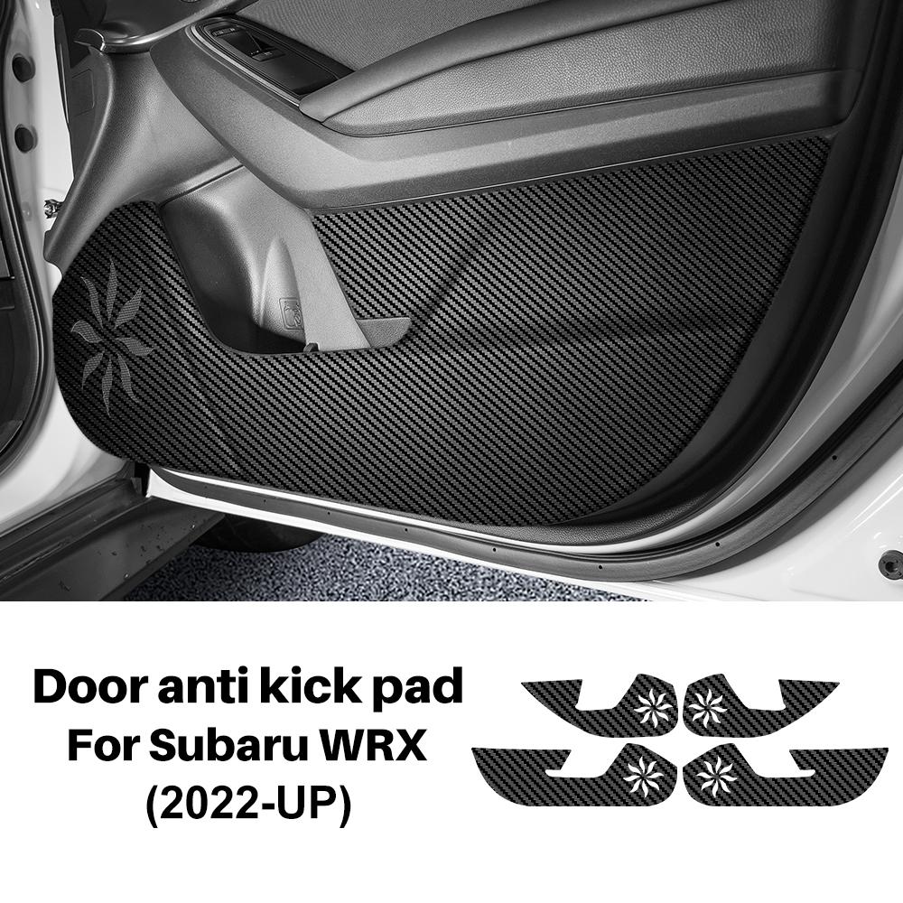 Anti-kick Pad Sticker For Subaru WRX 2025 2025 2025 Suede Leather Carbon Edge Pad Interior Accessories Car Door Protection