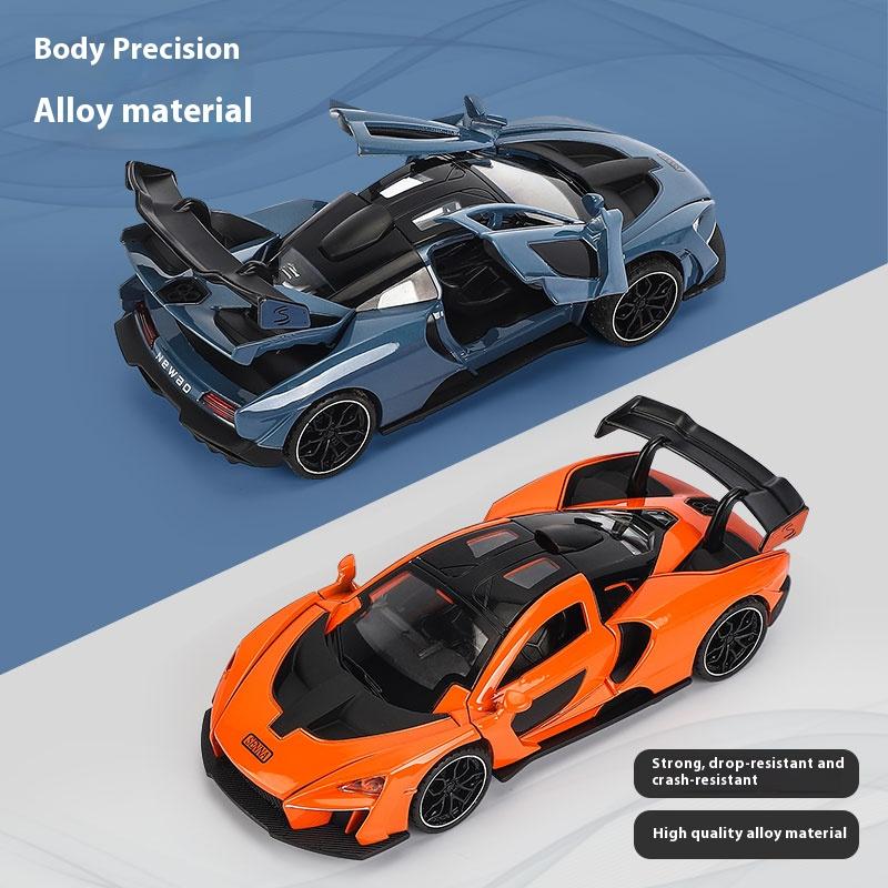 1/32 McLaren Senna Alloy Car Model Diecasts Metal Toy Vehicles Model Simulation Sound and Light Collection Kids Birthday Gifts