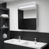 VidaXL Bathroom Cabinet with LED Mirror Wall-Mounted LED Cabinet Storage Cabinet Bedroom Home Interior 285119