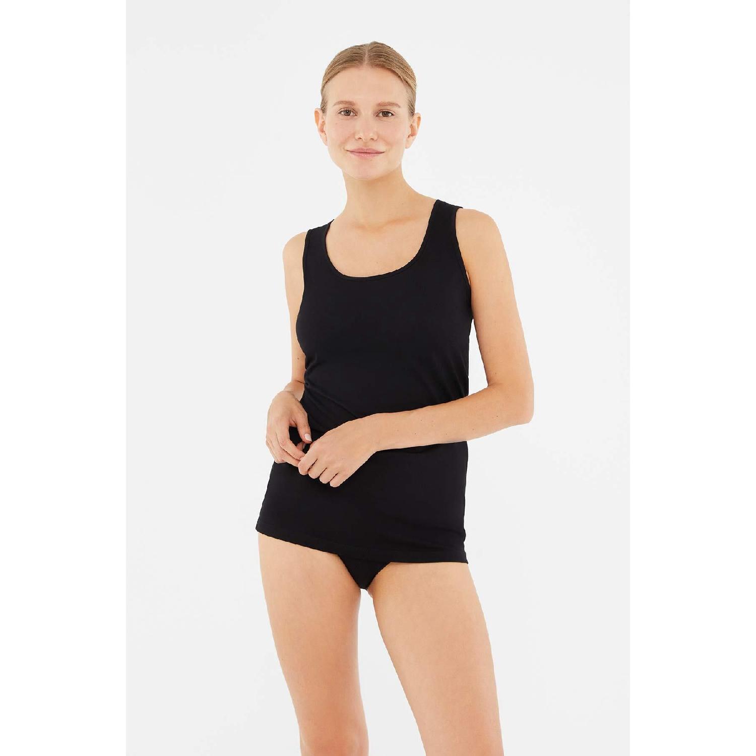 

Black Cotton 2-pack Undershirt 42 чорний