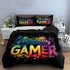 "Gaming Room Art Decor Set" Soft Comfortable Duvet Cover Bedding Set Included 1*Duvet Cover & 2*Pillowcases gift