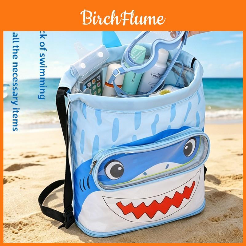 Borsa Impermeabile per Bambini a Cartoni Animati per Nuoto con Separazione Bagnato/Asciutto e Scomparto per Scarpe per Spiaggia e Viaggio